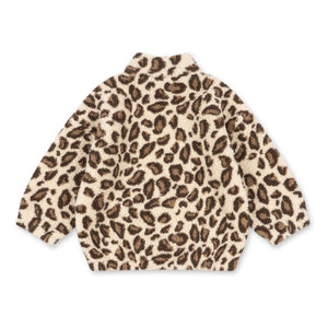 Konges Sløjd - Recycled Fiber Jody Leopard Sherpa Jacket | Beige