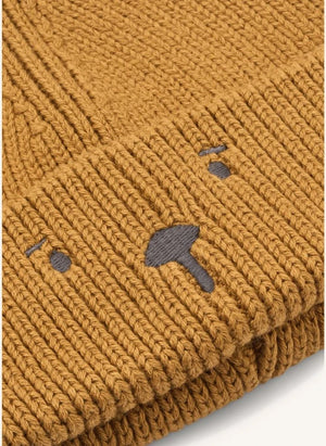 Liewood - Gina Bear organic cotton beaded hat | Caramel