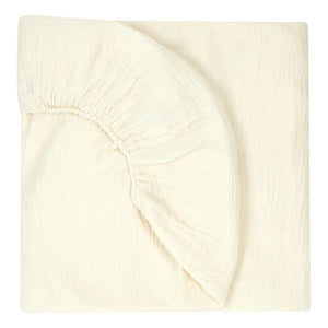 Nobodinoz - Organic Cotton Elastic Fitted Sheet | Natural