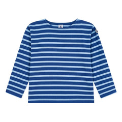 Small Boat - Sailor shirt rozetli Tişört | Mavi