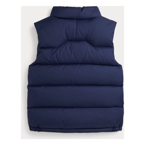Ralph Lauren - Logo Sleeveless Puffer Vest Made from Recycled Fibers | Navy Blue