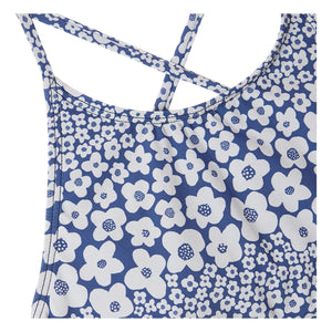 Fabula - Floral Ruffled 2-Piece Swimsuit | Blue