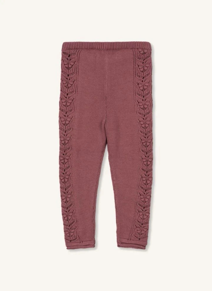 Konges Sløjd - Cabby organic cotton tights | Dusty Pink