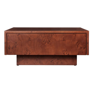 Ferm Living - FSC Blur Storage Wooden Drawer Coffee Table | Dark Wood