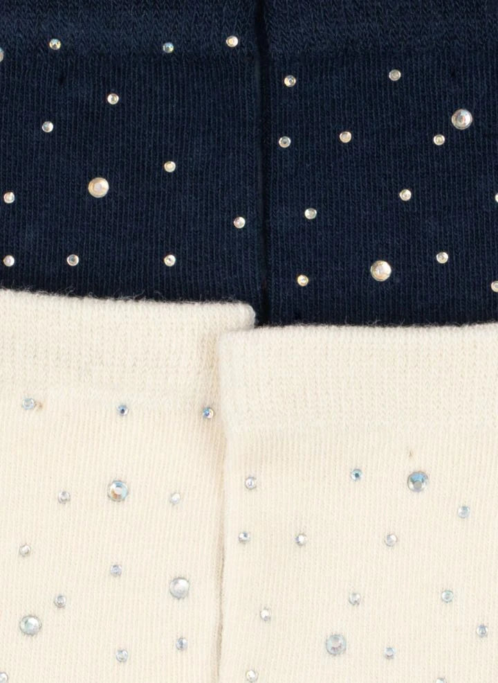 Konges Sløjd - Set of 2 Beaded Socks | Navy