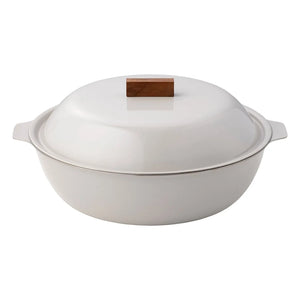 Kinto - Kakomi Enamel Casserole | Ivory