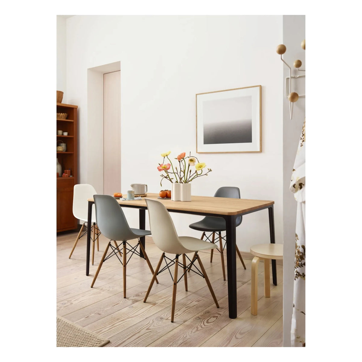 Vitra - DSW Plastic Chair - Maple Base - Charles & Ray Eames | Granite