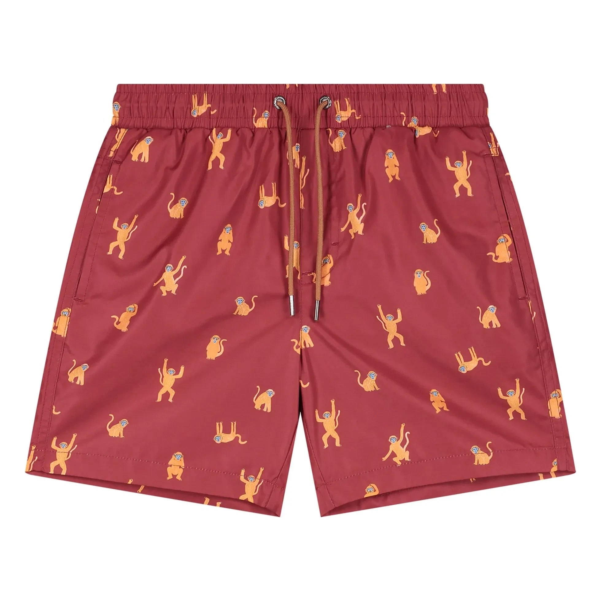 Beachlife - Monkey Bath Shorts | Burgundy