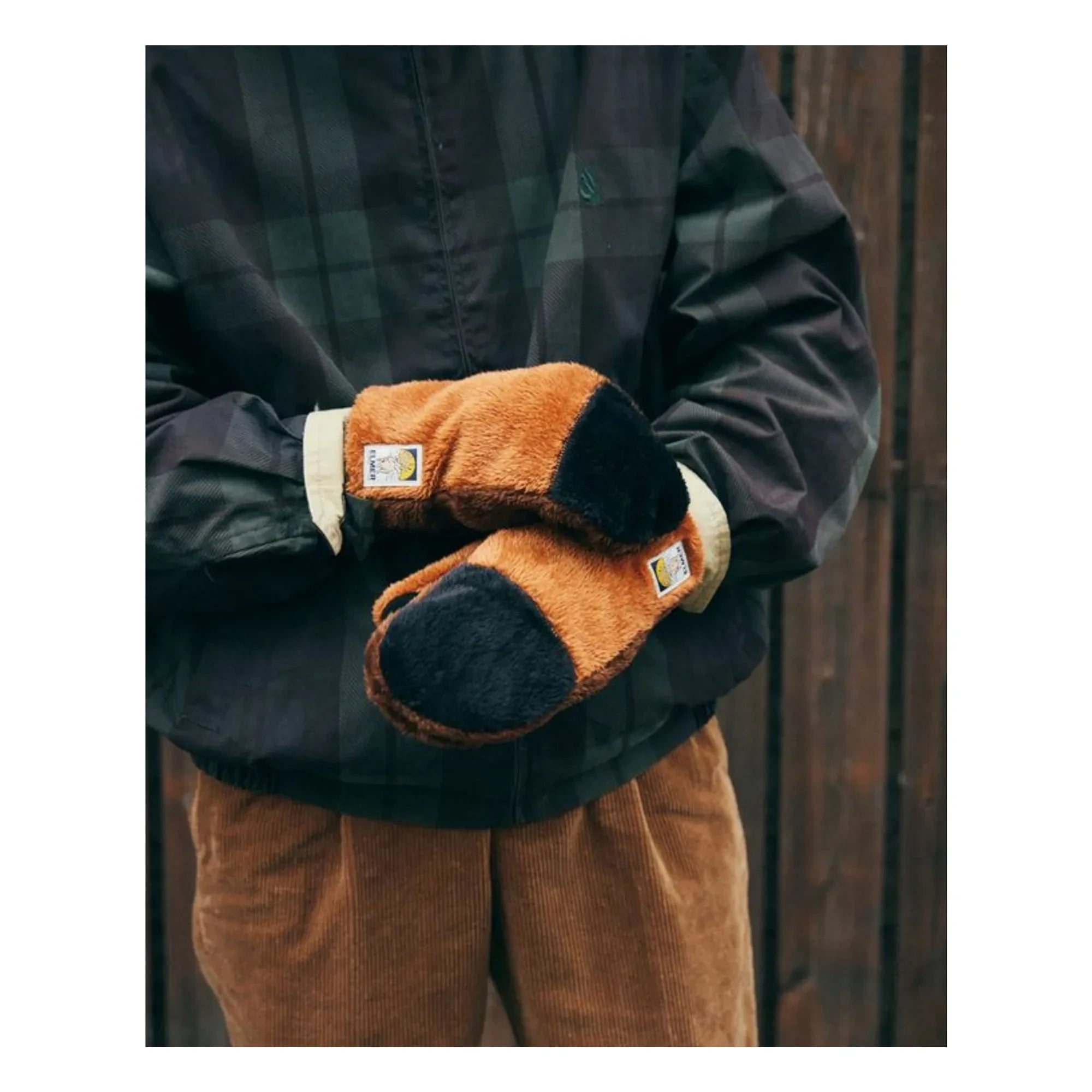 Elmer by Swany - Cozy Baby Mittens | Brick Red