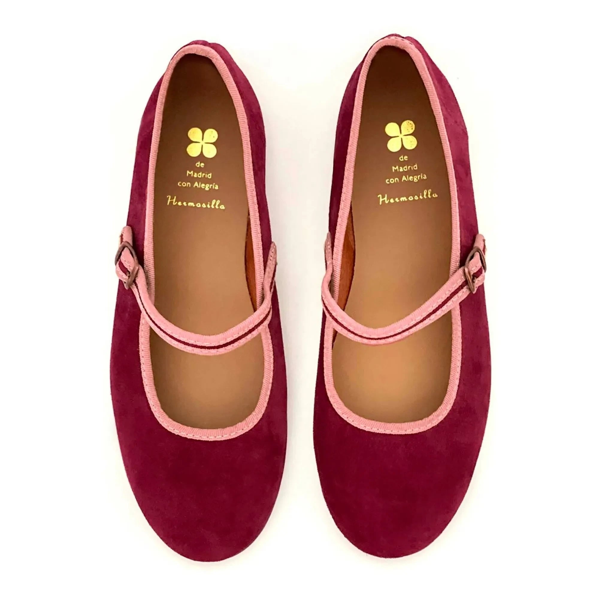 Hermosilla - La Muette Suede Ballerinas - Women's Collection | Bordeaux