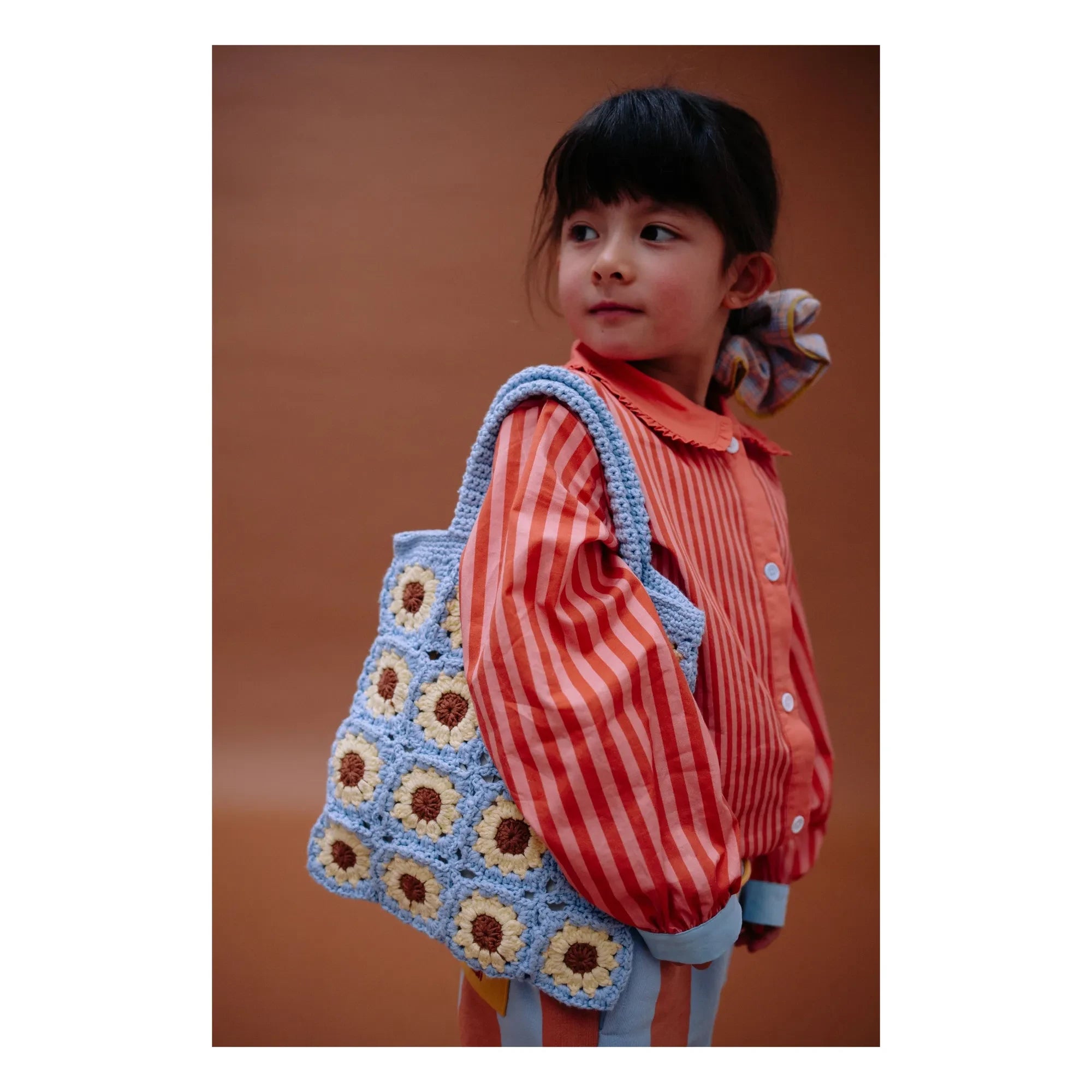 Sticky Lemon - Flower Crochet Bag | Brown