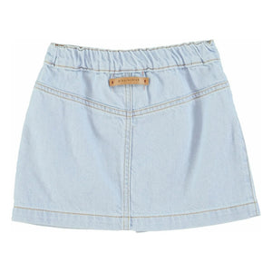 Piupiuchick - Buttoned Denim Skirt | Light Blue
