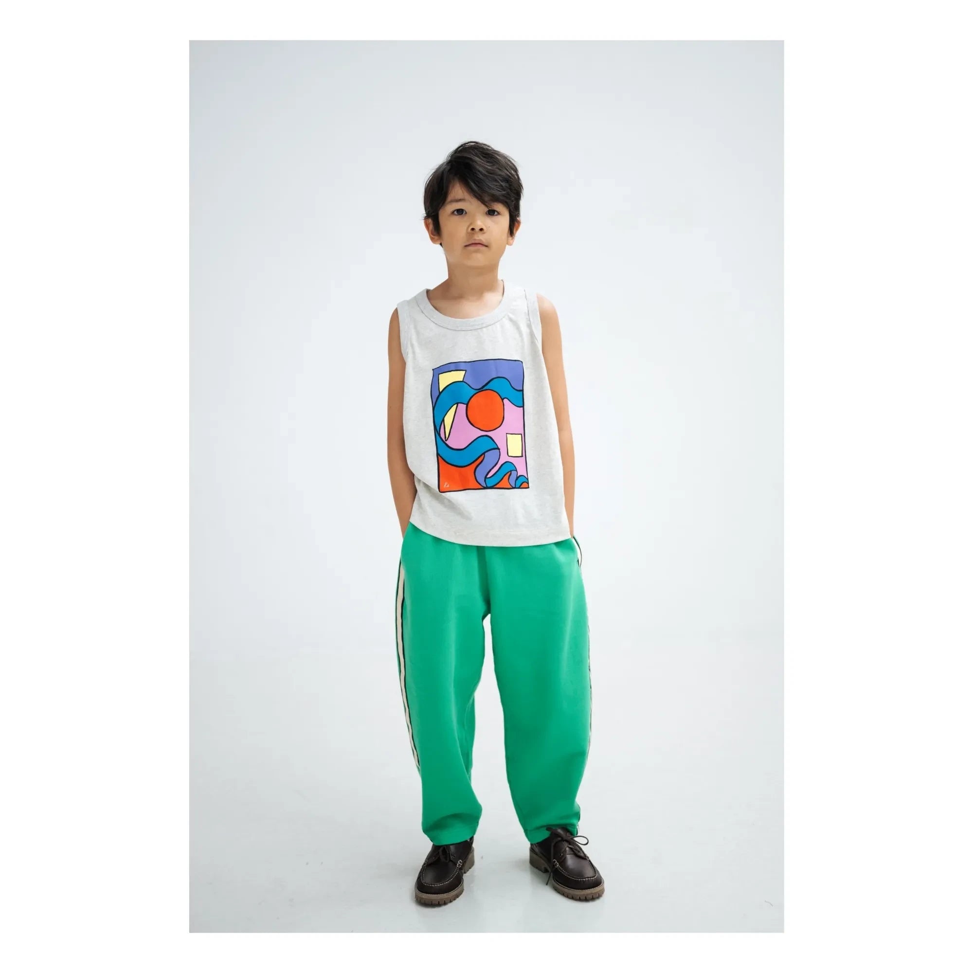 Repose AMS - Large Striped Jogger Organic Cotton | Green