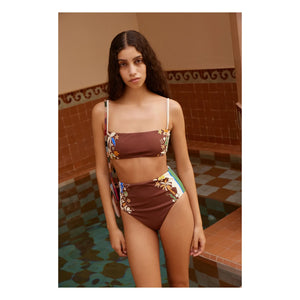 Alémais - High-Waisted Jarse Bottoms Morocco Recycled Fiber | Brown