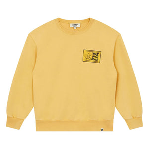 Hundred Pieces - Ryde Wax organik pamuklu sweatshirt | Hardal
