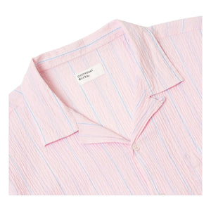 Universal Works - Striped Shirt Road | Pink