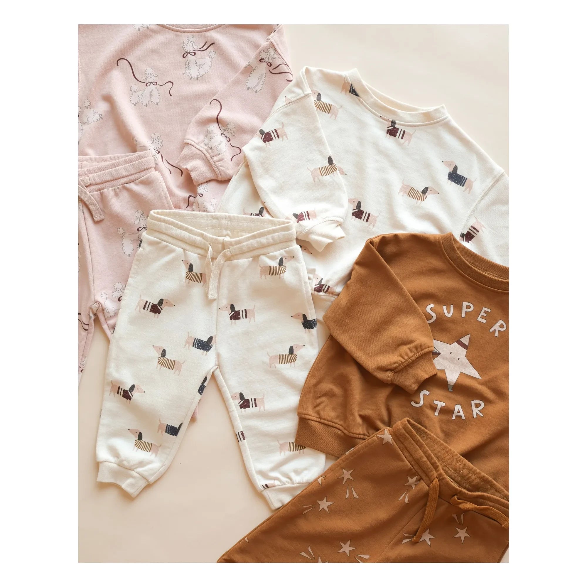 Rylee + Cru - Dachshund Jogger | Ecru