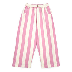 Mipounet - Claude Striped Organic Cotton Pants | Pink