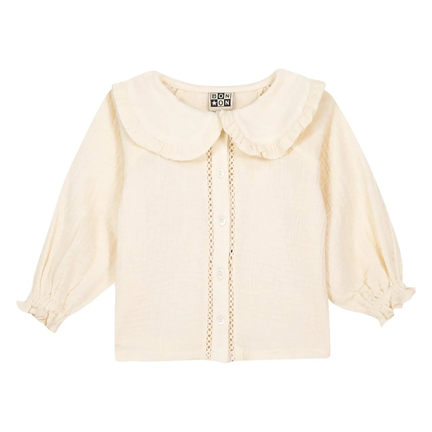 Bonton - Fig Peter Pan Collar Blouse | Ecru