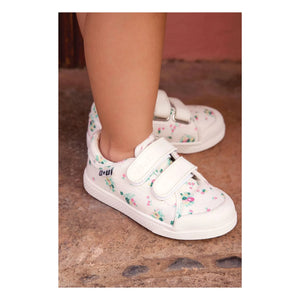 Bonton - Flowery Izy Çizik Sneakerlar | Ekru