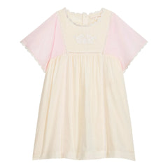 Louise Misha - Aurora Organic Cotton Contrast Dress | Yellow