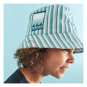 Wheat - Bob Tilo Striped Badge Recycled Fibers | Blue