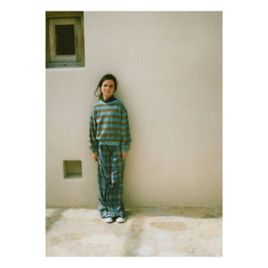 Longlivethequeen - Check Wide-Leg Pants | Blue
