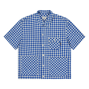 Kappy - Linen Checkered Jacket | Blue