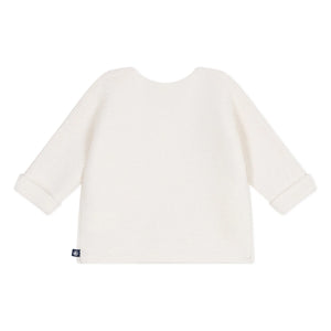 Petit Bateau - Barby Organic Cotton Cardigan | White