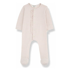 1+ in the Family - Kristine Organic Cotton Romper | Nude