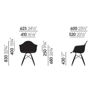 Vitra - DAW sandalye - akçaağaç kaide - Charles & Ray Eames | Beyaz