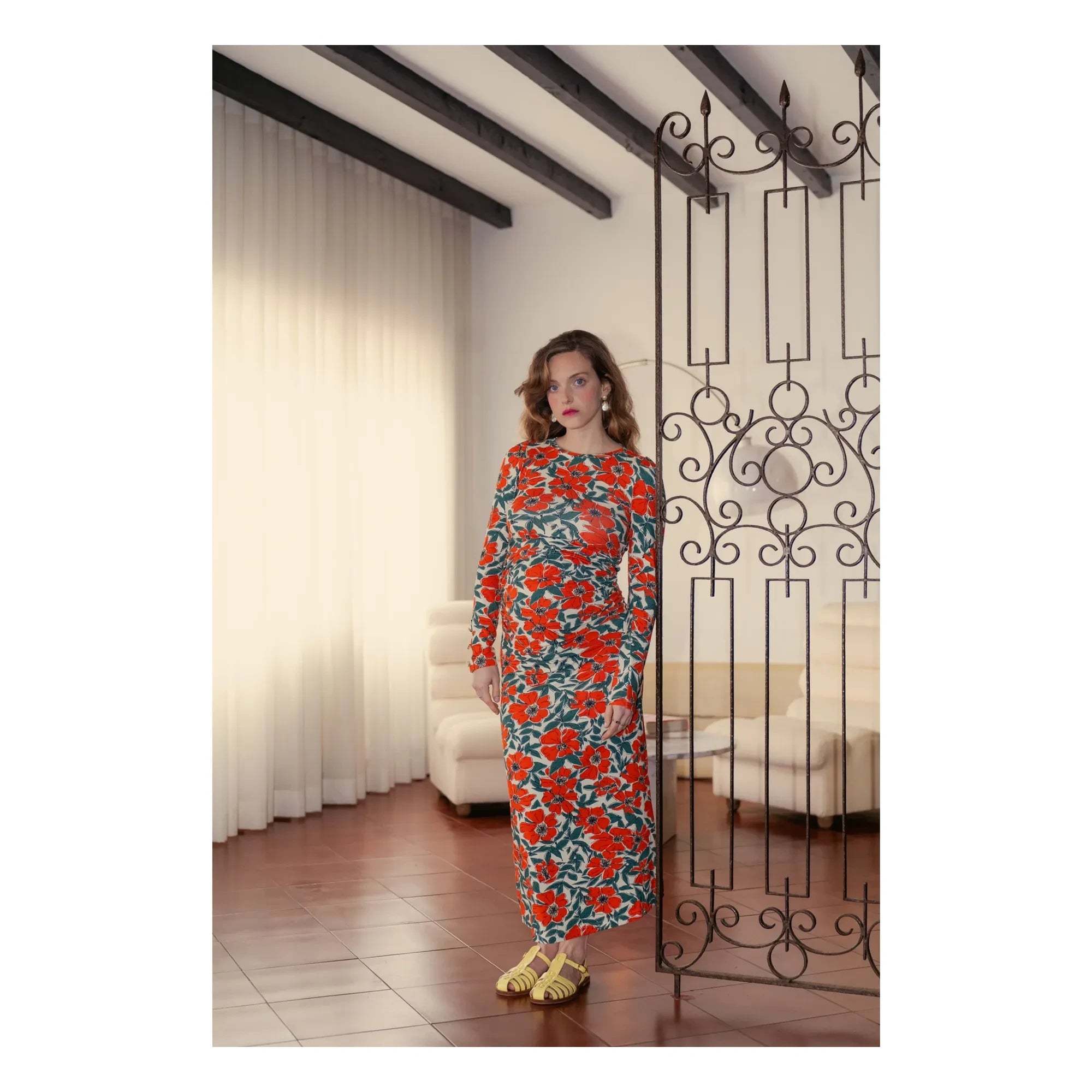 Paloma Collection - Thelma Poppy Maternity Dress | Red