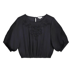 Louise Misha - Chayana Cotton Blouse | Black