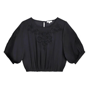 Louise Misha - Chayana Cotton Blouse | Black