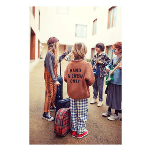 Piupiuchick - Organic Cotton Checkered Pants | Blue