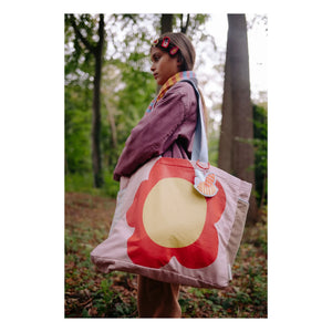 Sticky Lemon - Cabas Fleur | Powder Pink
