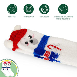 Legami - Kids' Christmas Slipper Socks Polar Bear - A Perfect Fit!