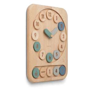 Liewood - Yelena Wooden Learning Clock | Blue