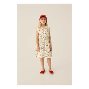 The Campamento - Mi-Long Floral Dress | Ecru
