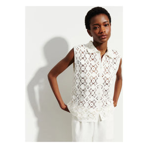 Bompard - Cotton Sleeveless Shirt | Natural