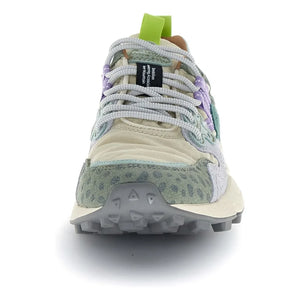 Flower Mountain - Yamano 3 Leopard Suede and Nylon Sneakers | Gray Blue
