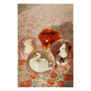 Konges Sløjd - Cherry/Swan Jumping Balls - Set of 2 | Red