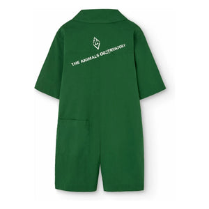 The Animals Observatory - Squirrel Jumpsuit Organic Cotton | Chrome Green