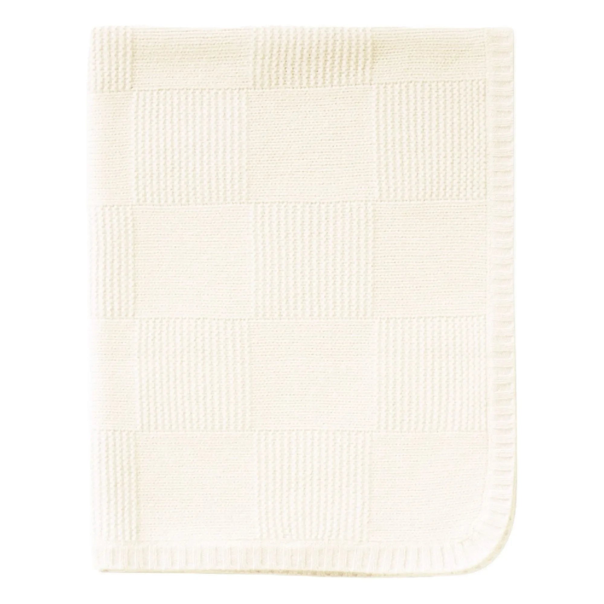 Bompard - Cashmere Knit Blanket | Ecru