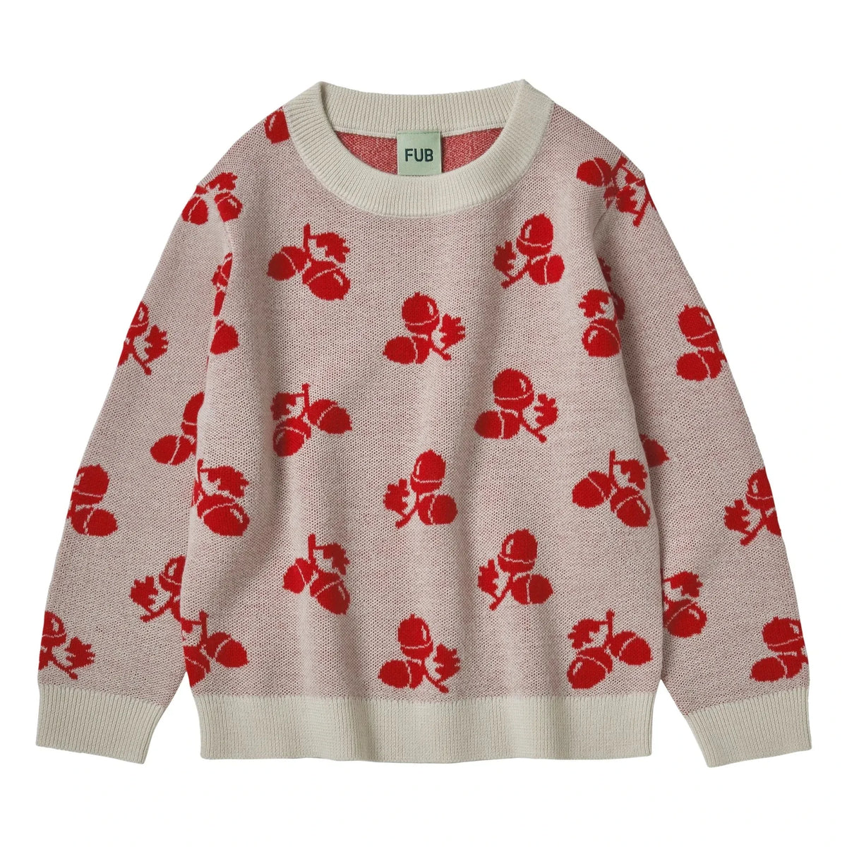 FUB - Acorn Fine Knit Merino Wool Sweater | Ecru