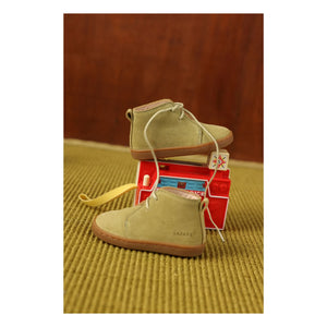 Lazare - Raoul Suede Lace Sneakers | Almond Green