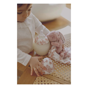 Elhée - Toile de Jouy Silicone Baby Bottles and Physiological Pacifier - Elhée x Tartine et Chocolat | Peach