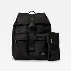 Finnson Elise Eco Changing Backpack & Changing Mat - Black-Changing Bags-Black- | Natural Baby Shower