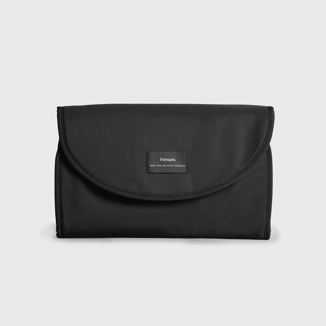 Finnson Olso Eco Travel Changing Mat - Black-Travel Changing Mats-Black-One Size | Natural Baby Shower