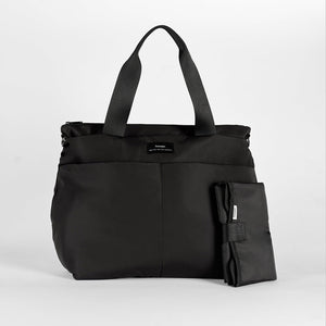 Finnson Sigrid Eco Changing Tote Bag - Black-Changing Bags-Black-One Size | Natural Baby Shower